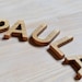 Small Oak Wood Letters Natural Wood Letters Nursery Home Decor Baby ...