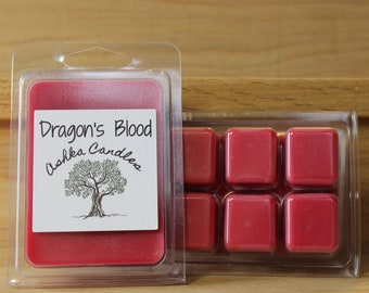 DRAGON'S BLOOD Soy Wax Melts, Hippy Wax Melt, Incense Wax Melts, Woodsy Wax Melts, Musky Scent, Herbal, Earthy wax melt, Great Gift Idea!