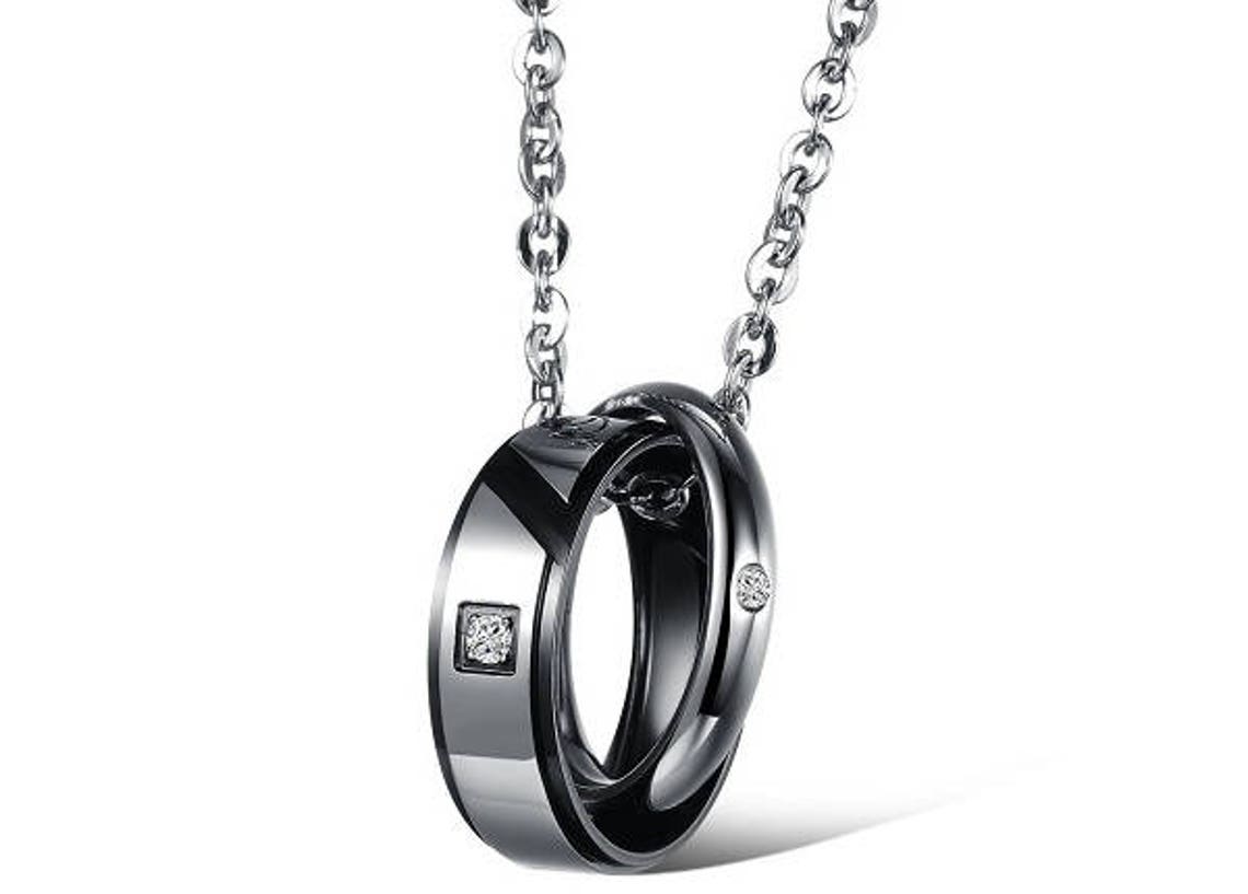 True Love Matching Couple Necklaces / Long Distance | Etsy