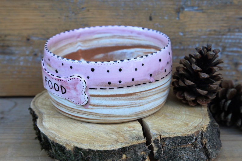 Custom Dog Bowl, Pet Feeder, Personalized Puppy Gift, Made in Italy, Animal Feeder, Dishwasher Safe, Handmade Ceramic