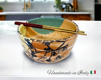Ramen bowl, Noodle cup, Pho bowl, Japanese food, Chopstick bowl, Asian cooking, Ceramic bowl, Japanese cuisine, Made in Italy, Wabi sabi