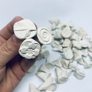 Biskuitporzellan Texturstempel, runde Formstempel, Stempel für Ton, Stempel für Polymer Clay, Kunstwerkzeuge, Keramikwerkzeuge, Keramikstempel, Dekorativer Stempel