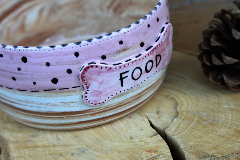 Custom Dog Bowl, Pet Feeder, Personalized Puppy Gift, Made in Italy, Animal Feeder, Dishwasher Safe, Handmade Ceramic
