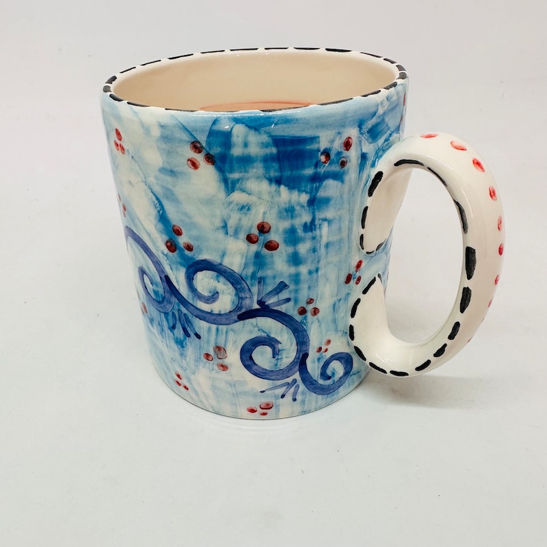 Sunflower Cup, Handmade Mug, Flower Pot, Floral Mug, Florist Gift, Made in italy, Espresso Cups, Tuscan Style, Gift for Coffee Lovers