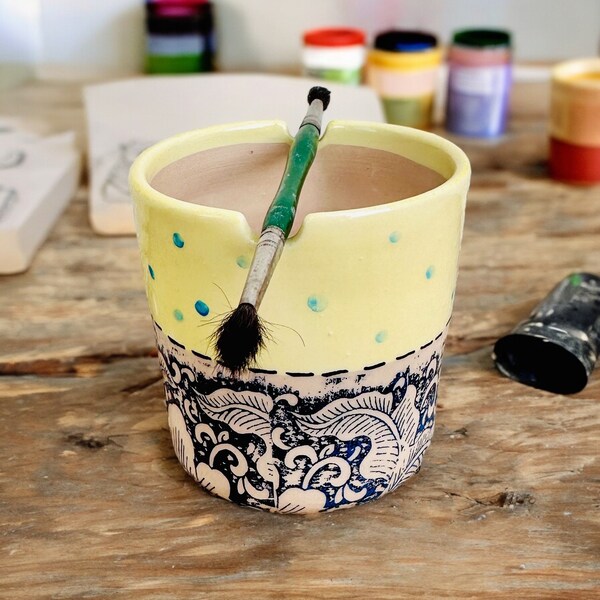 Paint Water Cup Etsy
