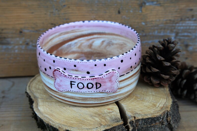 Custom Dog Bowl, Pet Feeder, Personalized Puppy Gift, Made in Italy, Animal Feeder, Dishwasher Safe, Handmade Ceramic