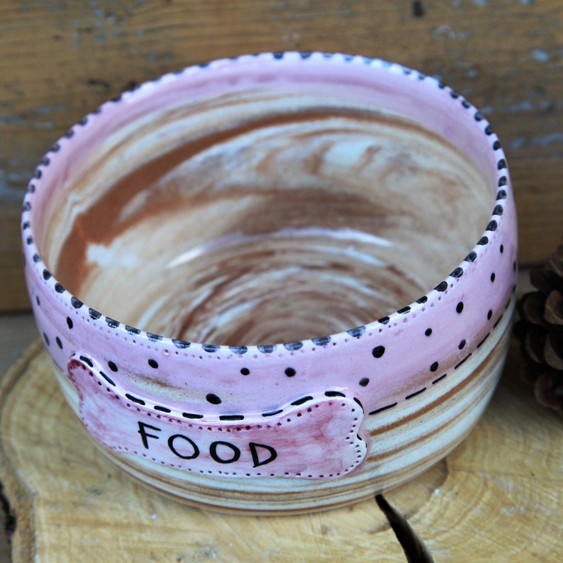 Custom Dog Bowl, Pet Feeder, Personalized Puppy Gift, Made in Italy, Animal Feeder, Dishwasher Safe, Handmade Ceramic