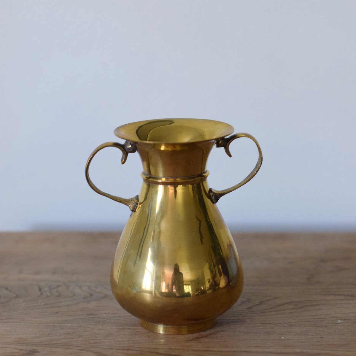 Etsy, Vintage Solid Brass 6 Vase Urn