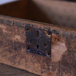 Antique Wooden and Metal Treasure Box Storage Box Handcrafted Vintage ...
