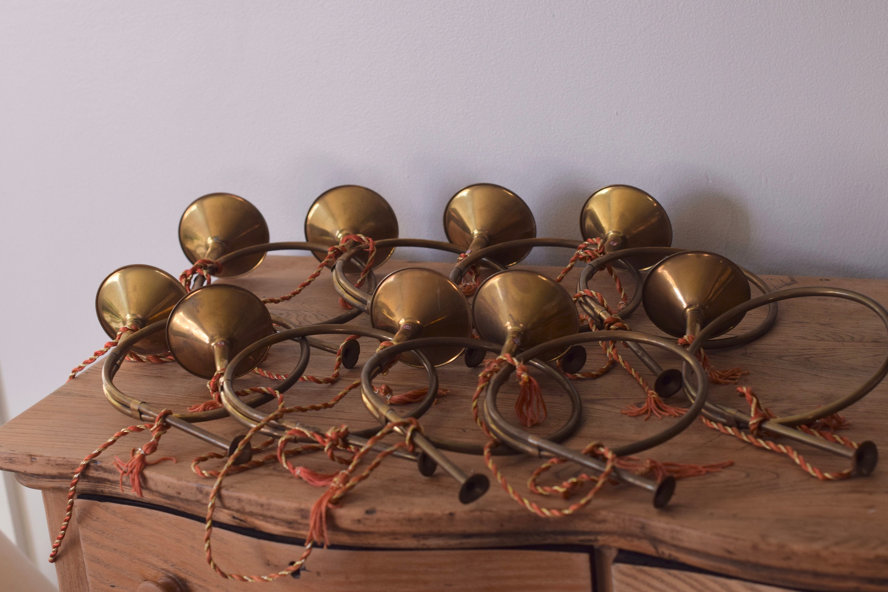 Vintage Brass French Horn Bugle Made in India 9 Available Etsy