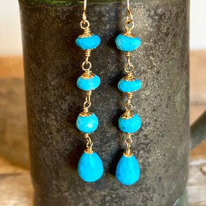 NUOVI orecchini in argento sterling 925 placcato oro con