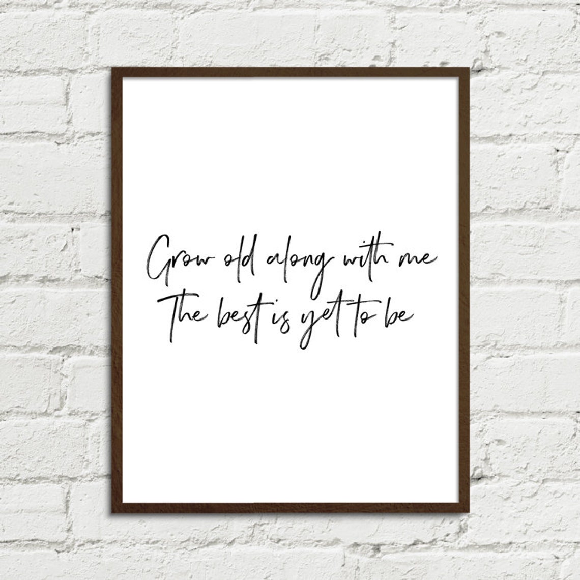 Grow Old Along With Me - John Lennon Song Lyrics Art Printable 8x10 ...