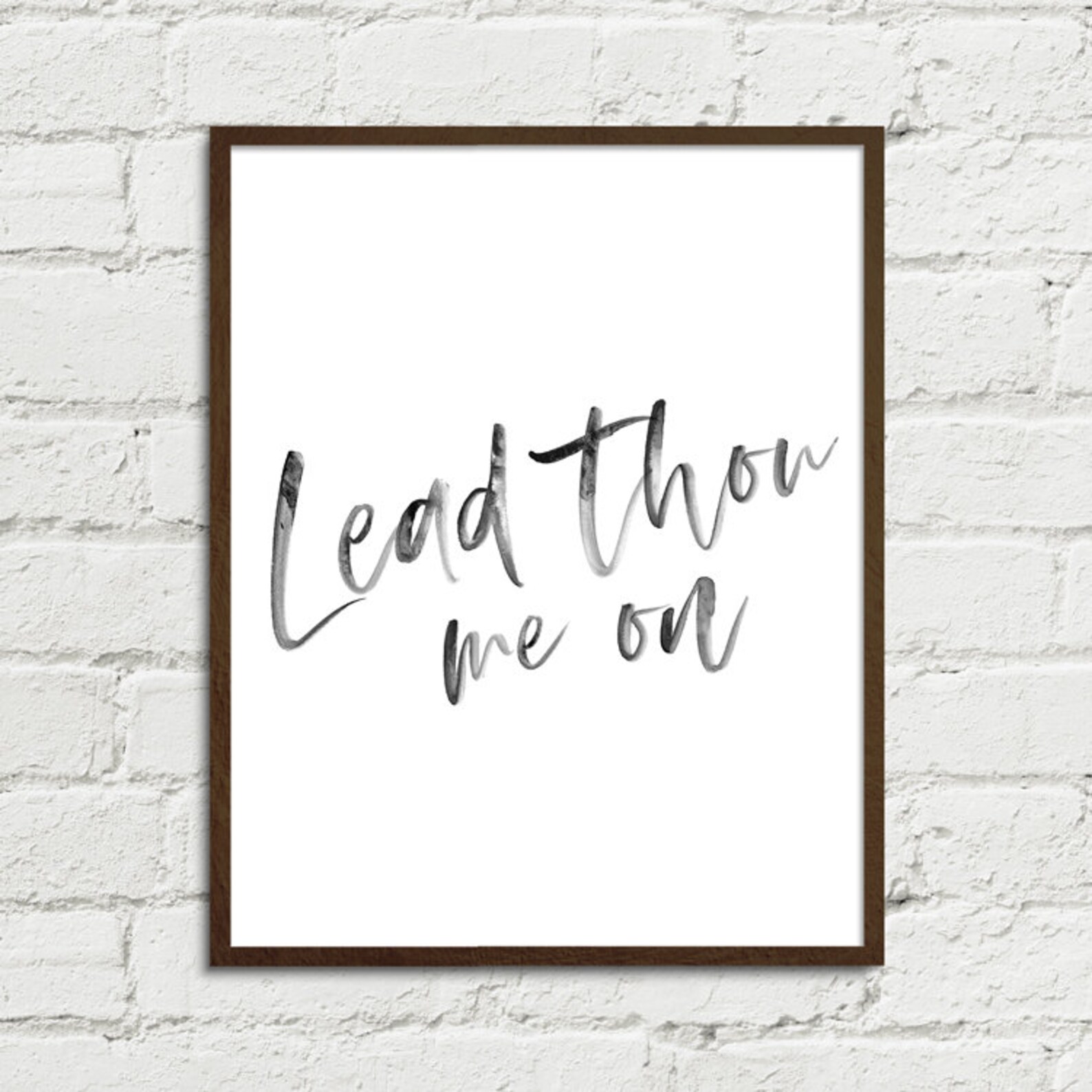 Lead Thou Me on Lead Kindly Light LDS Digital Art Printable Etsy