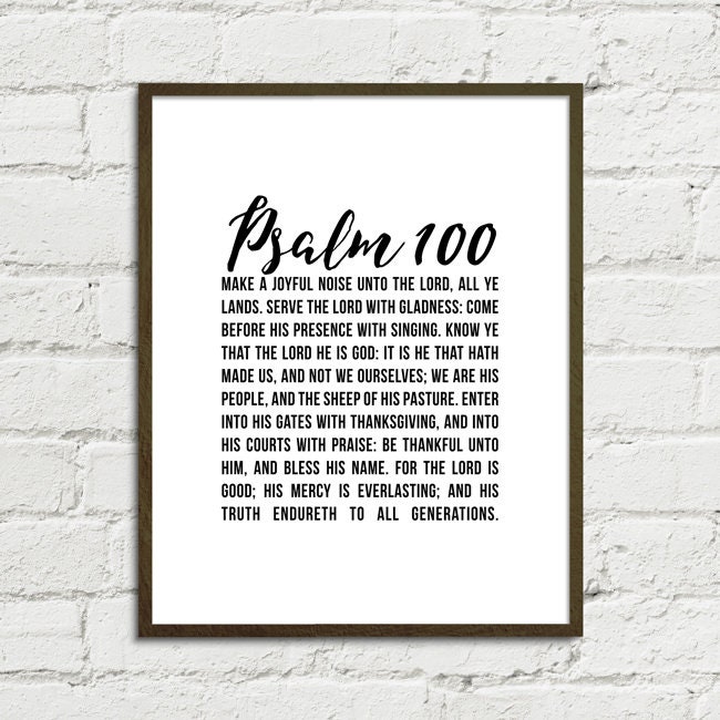 Psalm 100 Kjv