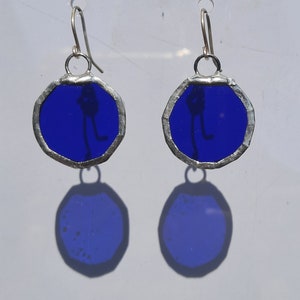 Stained Glass earrings - Blue