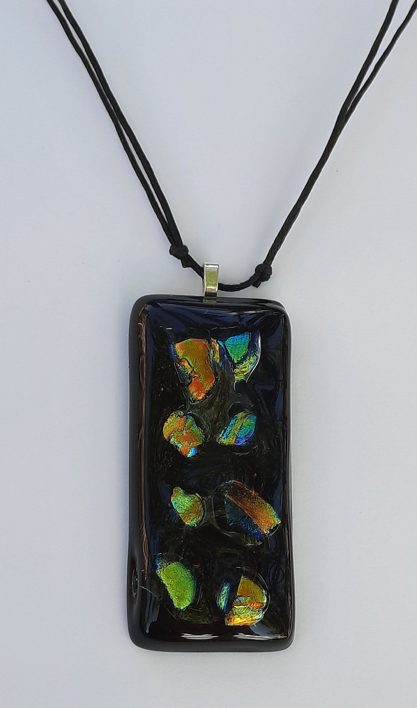 Fused Glass Pendant Etsy