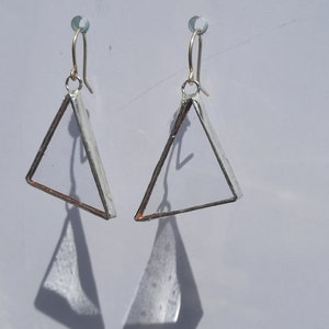 Stained glass earrings - Clear
