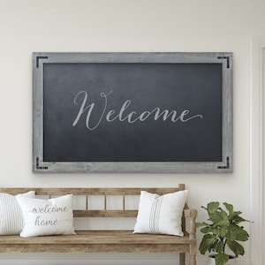 Handcrafted Chalkboard — Farmhouse Chalkboard / Wood Frame / Wedding Chalkboard / Chalkboard Sign / Blackboard