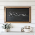 Rustic Wood Framed Chalkboard, Kitchen Command Center, Handmade Wall Organizer, Farmhouse Decor