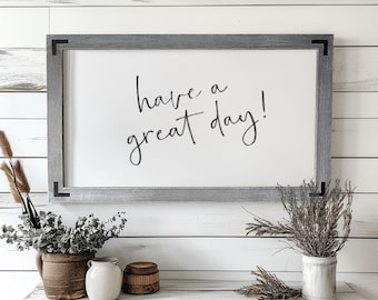 Handmade Whiteboard Sign, Farmhouse Entryway Organizer, Wood Framed Dry Erase Board, Gift Idea