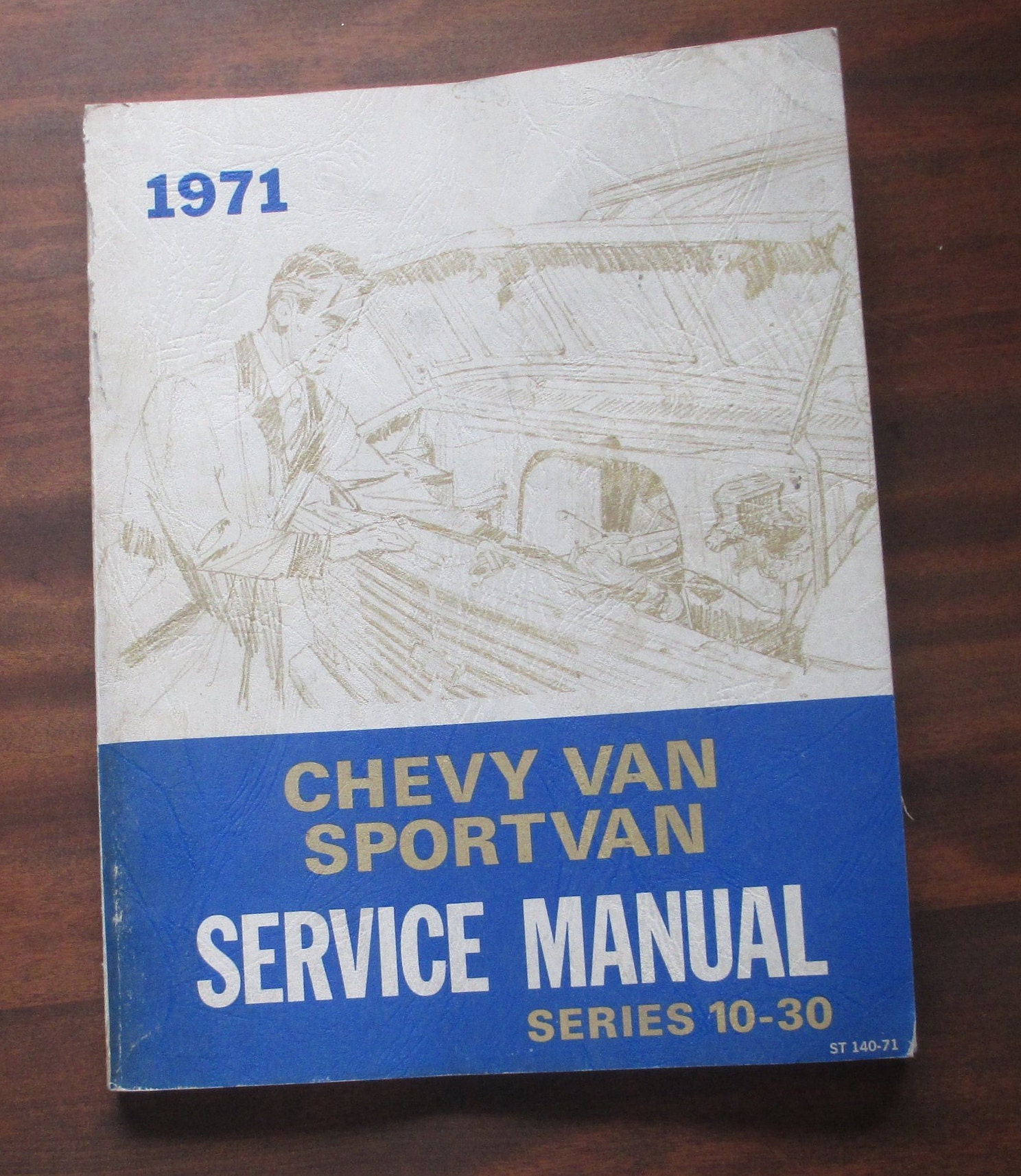 Antique vintage 1971 chevy van-sportvan service manual thick | Etsy 50. Chevy  Avn 30 Owners ...