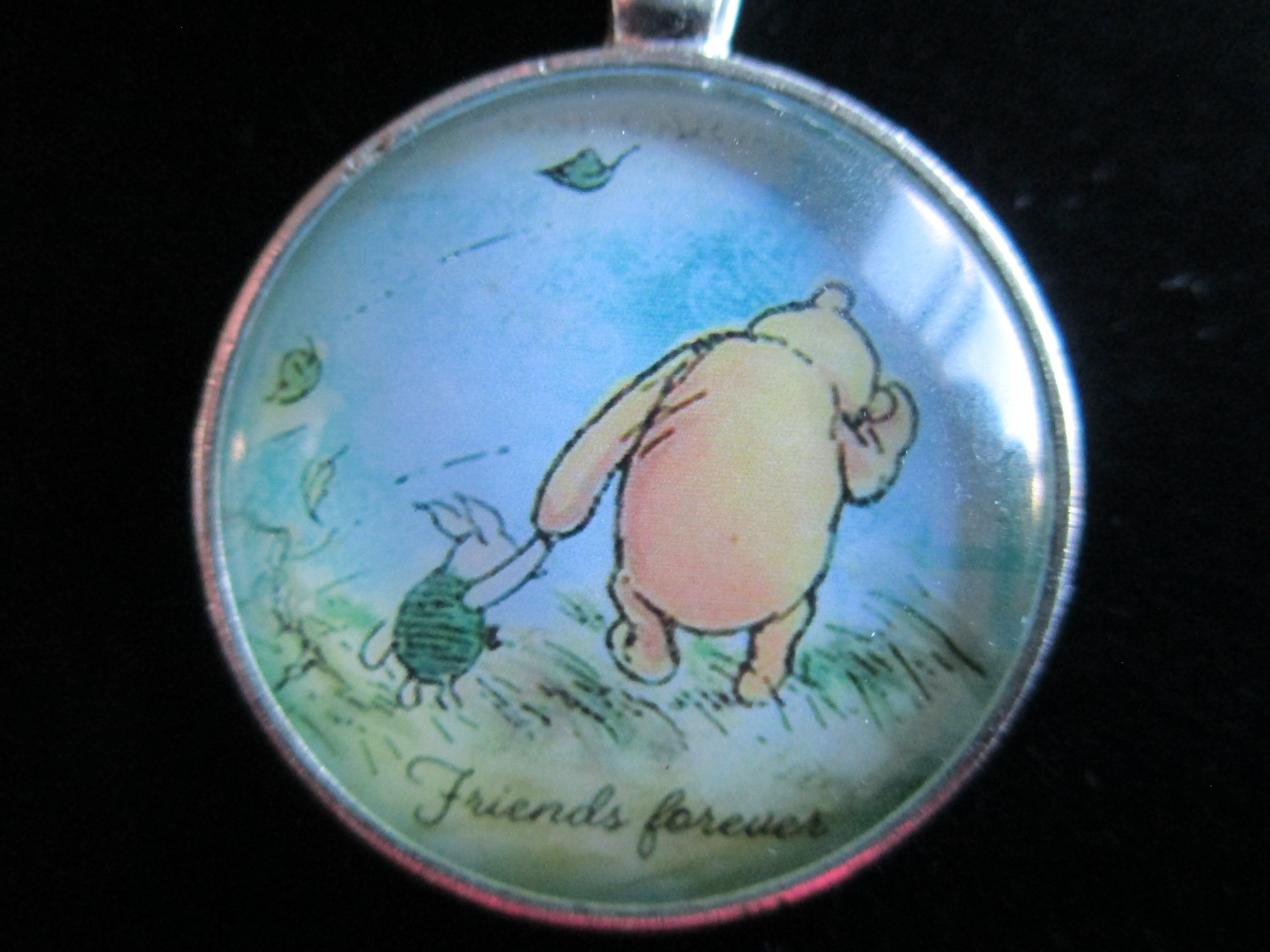 Download Glass Dome Cabochon Winnie The Pooh And Piglet Friends Etsy PSD Mockup Templates