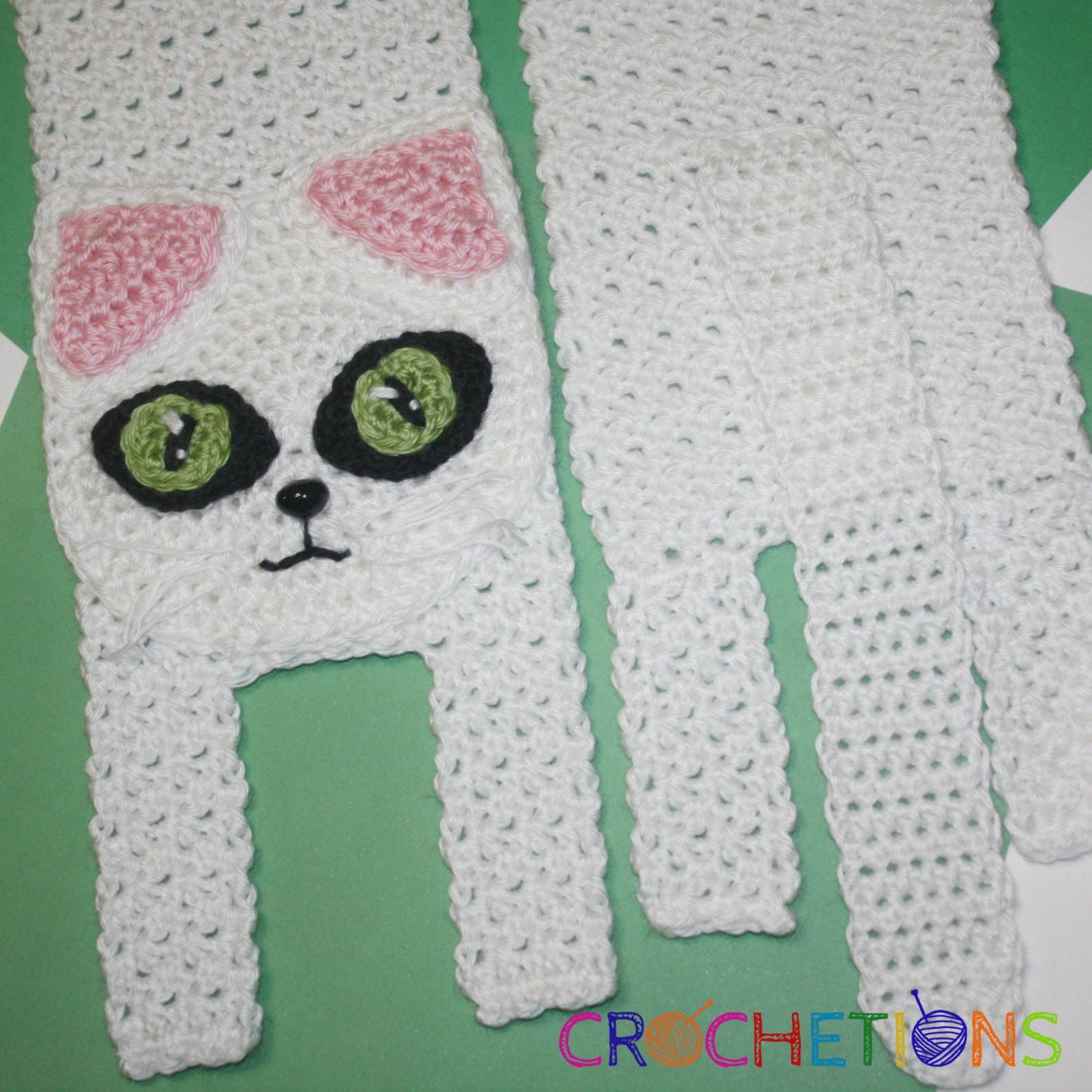 Crochet PATTERN Kitty Cat Scarf / Cat Scarf Kitten Scarf Etsy