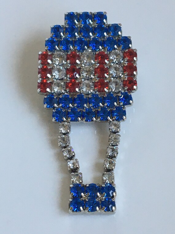 Dorothy Bauer Balloon Pin-Bauer Rhinestone Balloon