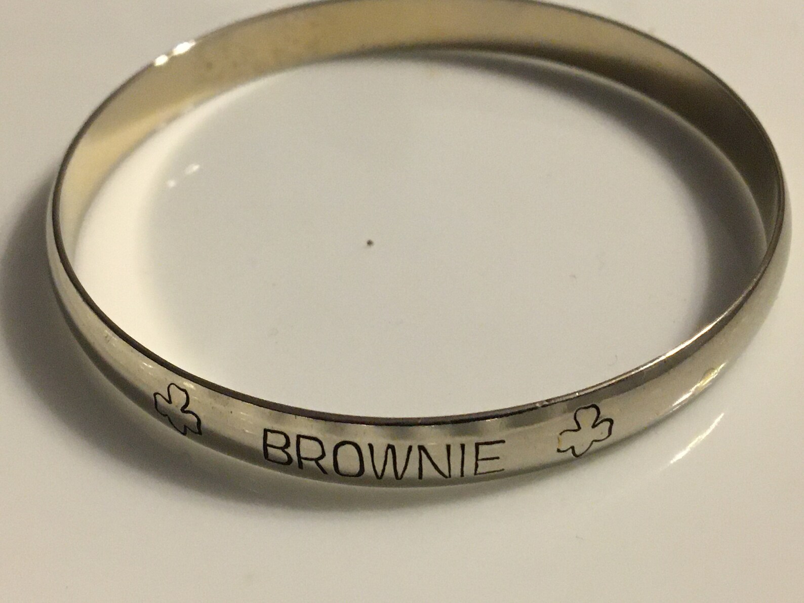 Brownie Braceletgold Toned Brownie Bracelet Girl Scout Etsy