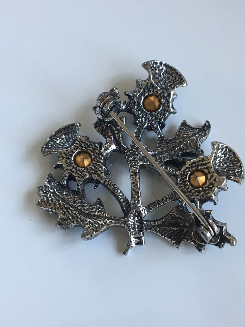 Scottish Thistle Brooch PinMiracle Thistle BroochThistle Etsy