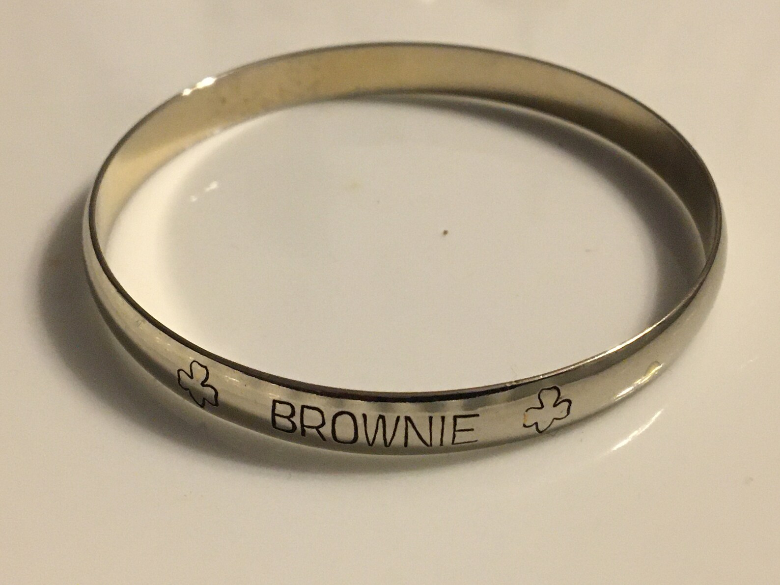 Brownie Braceletgold Toned Brownie Bracelet Girl Scout Etsy