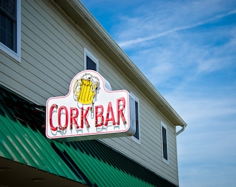 Ocean City Maryland Bar Photo, Local Bar Photography, Drinking Photo, Maryland Home and Condo Decor, Wall Art