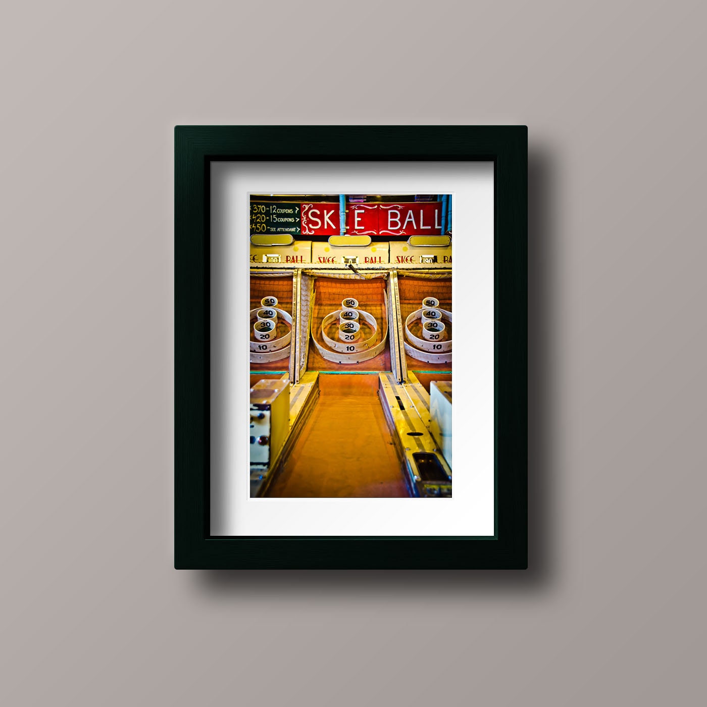 Skee Ball 1 Vintage Boardwalk Game Photograph Ocean City Etsy