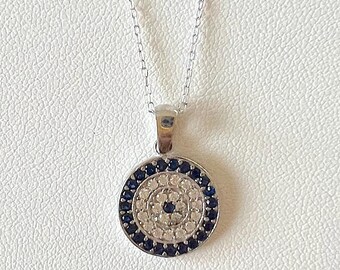 Collier mauvais œil - Collier de protection - Argent sterling 925