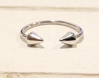 Silver Spike Ring- Sterling Silver