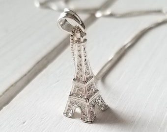 Eiffel Tower necklace- 925 Sterling Silver