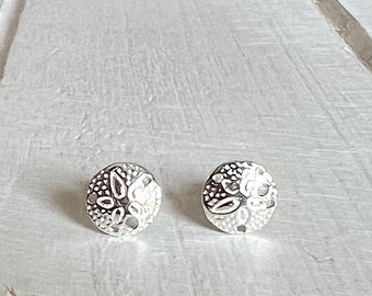 Sand Dollar earrings (small) - 925 Sterling Silver - Studs and  Dangling - Sterling Silver