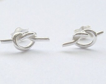 Boucles d'oreilles noeud de marin