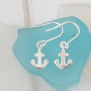 Anchor earrings - Dangling Anchor earrings - 925 Sterling Silver*