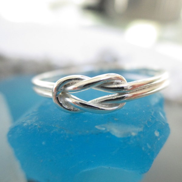 Sailors Knot- Love Knot -Double Knot Ring Sterling Silver*