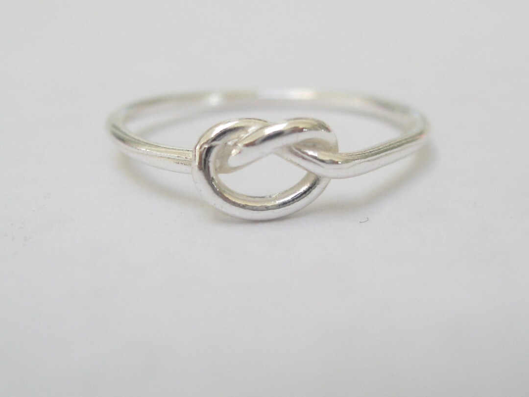 Sailor's Knot Ring Sterling Silver Etsy