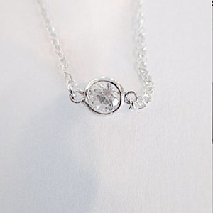 Diamonds CZ by the Yard Necklace Sterling Silver 3 Colors Available in ...