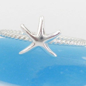 Starfish Ring Sterling Silver Hi Polished image 4
