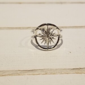 Sailor Compass Ring Sterling Silver - Compass Jewelry - Nautical ...
