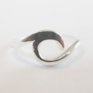 Wave ring Sterling Silver image 2