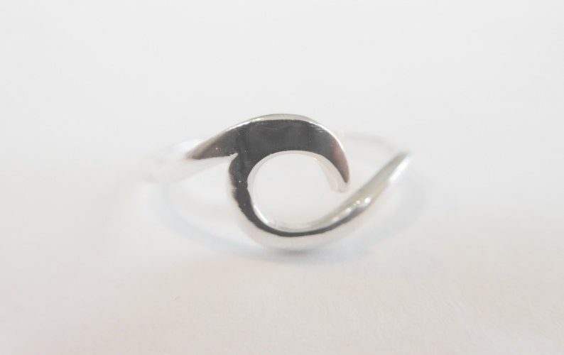Wave ring Sterling Silver image 2