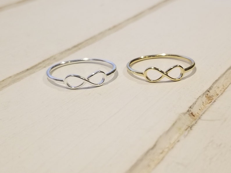 Infinity Ring Sterling Silver - Small Infinity - Available in Sterling ...