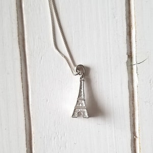 Eiffel Tower necklace 925 Sterling Silver image 6