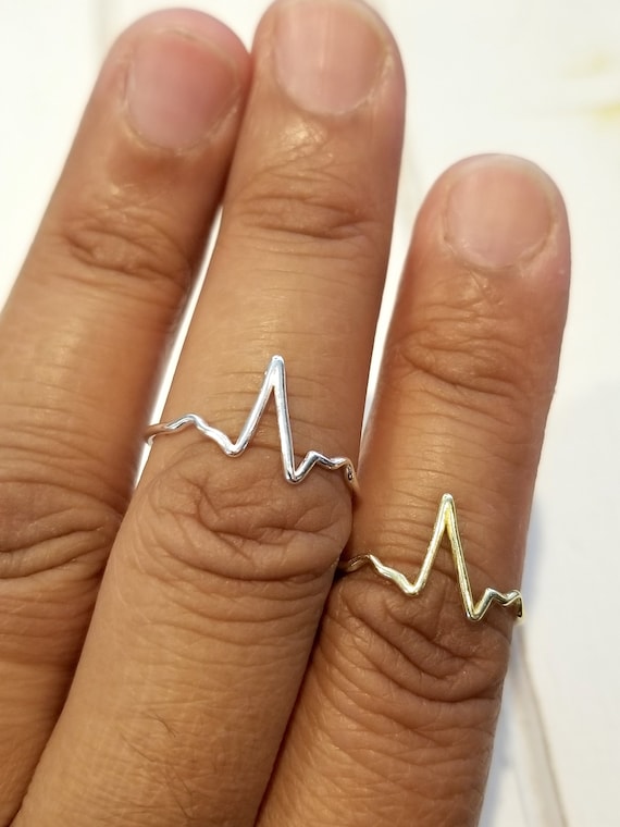 Heartbeat Ring Gold-plated Sterling Silver Heartbeat Ring Gold-plated Sterling Silver