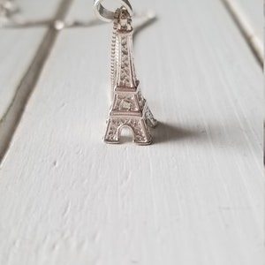 Eiffel Tower necklace 925 Sterling Silver image 5